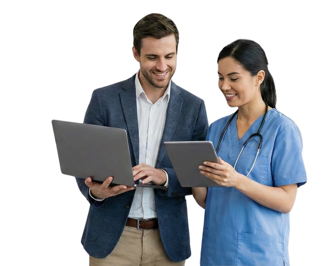 Marketing specialists collaborating on business growth