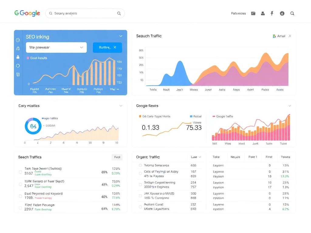 SEO dashboard and analytics